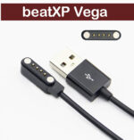 HexaGear Magnetic Charging Cable 0.6 m beatXP Vega Watch Charging Cable  (Compatible with beatXP Vega Charging Cable, BXSO2004, DO NOT WORK ANY OTHER SMART WATCH, Black, One Cable) - Image 2