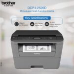 brother DCP-L2520D IND Multi-function Monochrome Laser Printer (Borderless Printing) with Auto Duplex Feature  (Toner Cartridge) - Image 3
