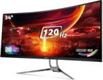 Acer 86.36 cm (34 inch) Curved UWQHD LED Backlit VA Panel Gaming Monitor (ED343CUR UWQHD 120Hz)  (AMD Free Sync, Response Time: 1 ms, 120 Hz Refresh Rate) - Image 2