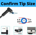 Myria PH 215 240 G2 242 G1 245 G2 250 G2 255 G2 Blue tip 65 W Adapter  (Power Cord Included) - Image 2