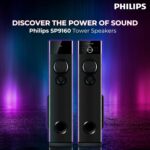 PHILIPS SPA9160/94 160 W Bluetooth Tower Speaker  (Black, 2.0 Channel) - Image 2
