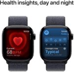 Apple Watch Series 10 GPS 42mm Jet Black Aluminium with Ink Sport Loop  (Ink Strap, Free Size) - Image 4