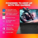HP OMEN Intel Core i7 14th Gen 14650HX - (16 GB/1 TB SSD/Windows 11 Home/8 GB Graphics/NVIDIA GeForce RTX 4060) Omen 16 wf1096TX/ ae0002tx Gaming Laptop  (16.1 inch, Shadow Black, 2.32 Kg, With MS Office) - Image 3