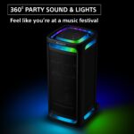SONY Tower 9 Massive BASS & Powerful sound, 25 Hrs Battery, 360 Party Sound & Light Bluetooth Party Speaker  (Black, Stereo Channel) - Image 3