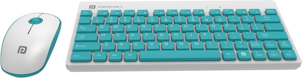 por-373-key2-mouse-combo-portronics-original-imagj2hhxgqravj5.jpeg Portronics POR-373 Key2 & Mouse Combo Wireless Laptop-size Laptop Keyboard Compatible with Desktop, Laptop, Mac Compact Light-Weight for PCs, Laptops and Smart TV - Image 1