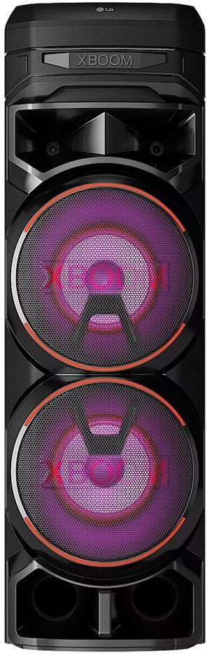 LG XBOOM RNC9, Powerful sound, Deep Bass, Mic & Guitar input karaoke Bluetooth Party Speaker  (Black, 2.0 Channel)