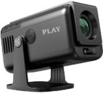 PLAY Smart Android 13 1+8G 5G WiFi BT 15k Lm 4k 8k 180 degree Rotation (25000 lm / 2 Speaker / Wireless / Remote Controller) Portable Projector  (Black)