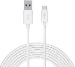 TROST Micro USB Cable 2 A 3 m Extra Long (3 Mtr) Charging/Sync A Plus Champ  (Compatible with Karbonn A Plus Champ, White, One Cable)