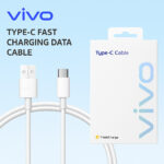 vivo USB Type C Cable 1.2 m USB‑C Cable  (Compatible with Vivo V/Y/T/X/iQOO series and other smartphones with USB Type-C charging port, White, One Cable)