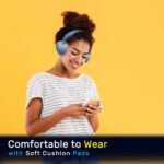 ZEBRONICS Zeb-Duke, with 60h Backup, BT v5.3, Gaming Mode, ENC, LED Lights, Dual Pairing Bluetooth  (Blue, On the Ear) - Image 4