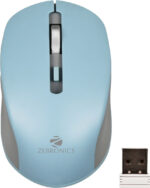 ZEBRONICS Jaguar Wireless Ambidextrous Optical Mouse Wireless Mouse, High Precision, 4 Buttons, Plug & Play Ambidextrous  (2.4GHz Wireless, Blue) - Image 2