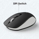 ZEBRONICS Jaguar Wireless Ambidextrous Optical Mouse Wireless Mouse, High Precision, 4 Buttons, Plug & Play Ambidextrous  (2.4GHz Wireless, Black) - Image 3