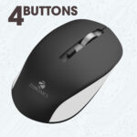 ZEBRONICS Jaguar Wireless Ambidextrous Optical Mouse Wireless Mouse, High Precision, 4 Buttons, Plug & Play Ambidextrous  (2.4GHz Wireless, Black) - Image 2